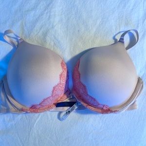 Adore Me Light Pink Push Up Bra